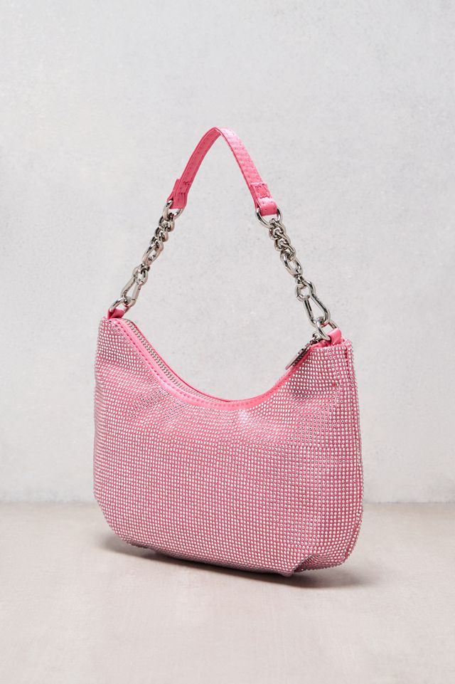 One-Of-A-Kind Y2K Designer Juicy Couture Pink Diamante Mini Shoulder Bag  #2