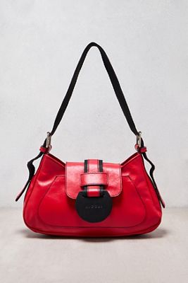 One-Of-A-Kind Y2K Designer Nicoli Red & Black Baguette Bag