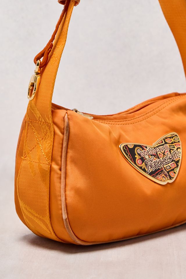 One-Of-A-Kind Y2K Designer Cavalli Orange Nylon Shoulder Bag #1