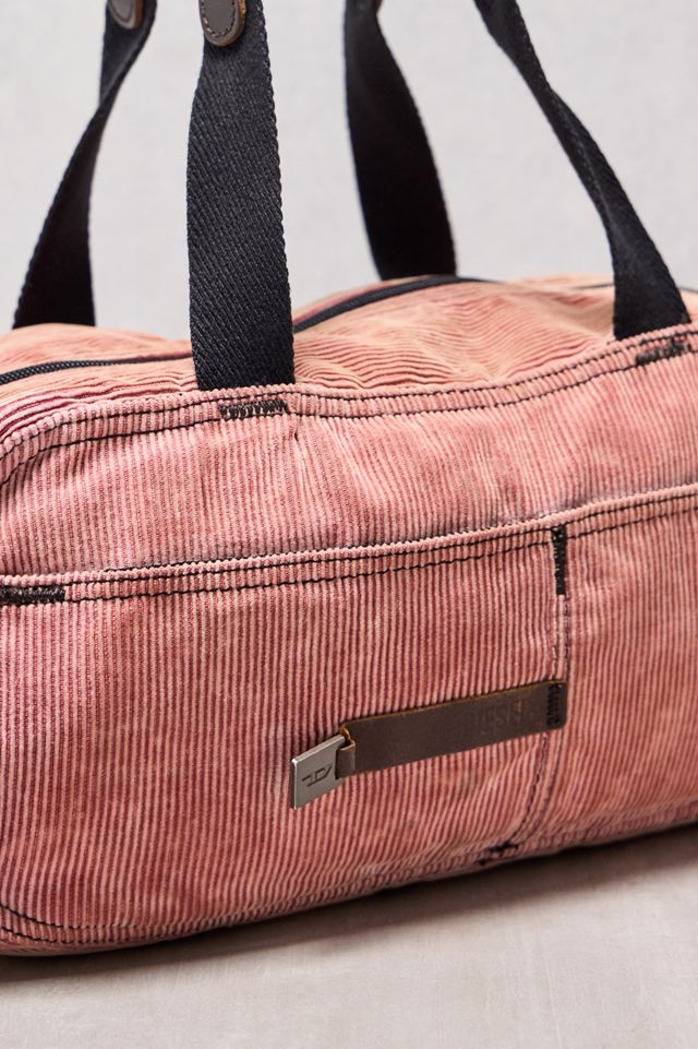 One-Of-A-Kind Y2K Designer Diesel Pink Corduroy Shoulder Bag #1