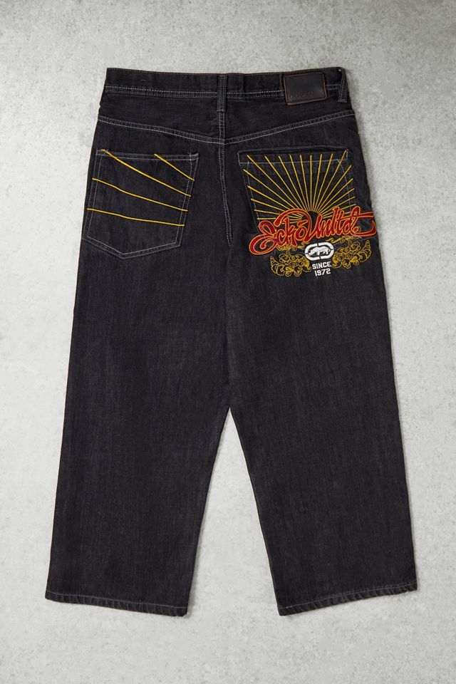 One-Of-A-Kind Ecko Embroidered Dark Sun Graphic Jeans #2