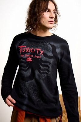 One-Of-A-Kind x Pixie Collective Black Scorpion Long Sleeve Graphic Tee