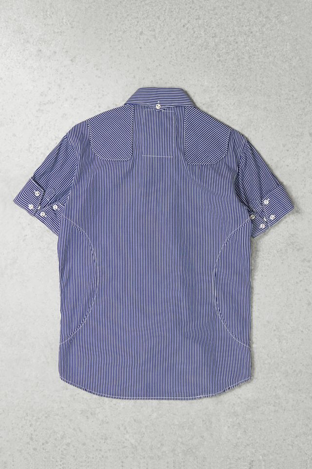One-Of-A-Kind x Pixie Collective Blue Stripe Short Sleeve Shirt #4