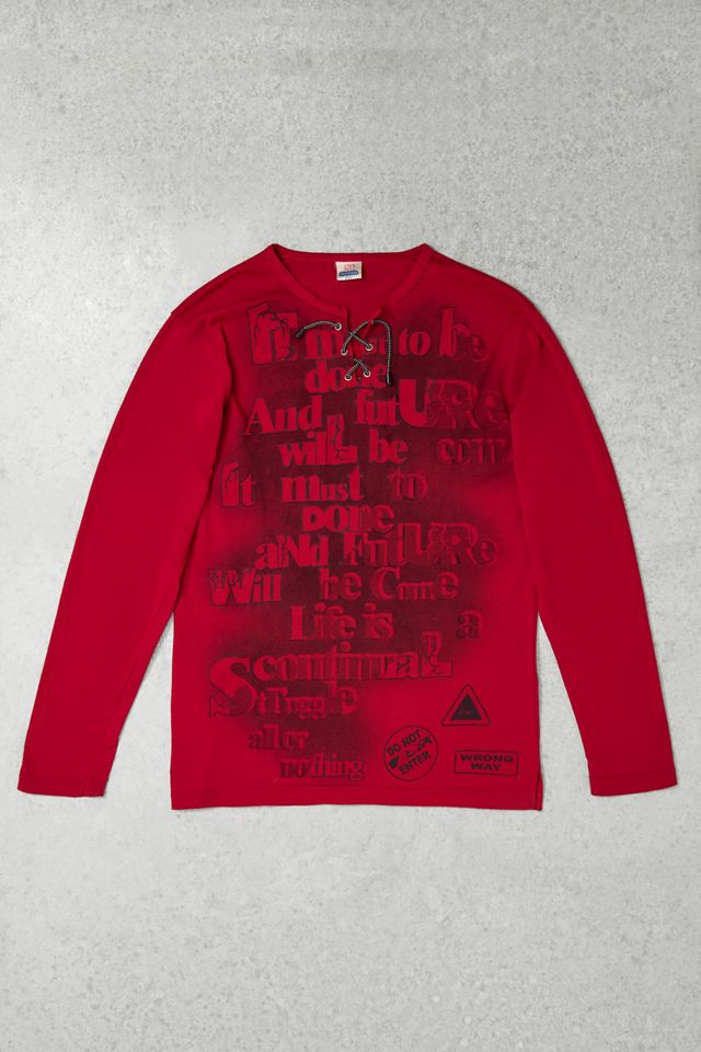 One-Of-A-Kind x Pixie Collective Red Long Sleeve Graphic Tee #2