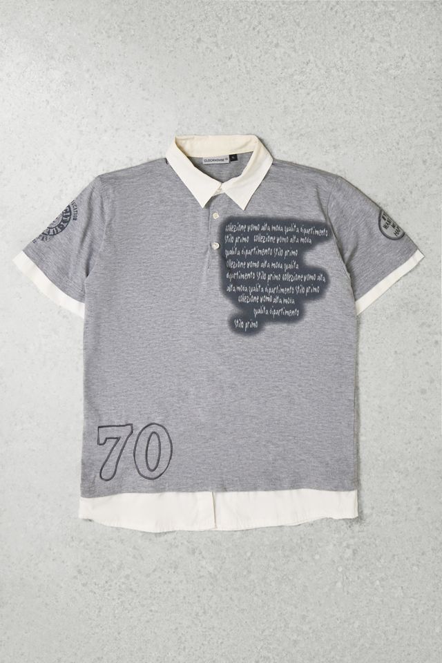 One-Of-A-Kind x Pixie Collective Clockhouse Double Layer Graphic Polo Shirt #2