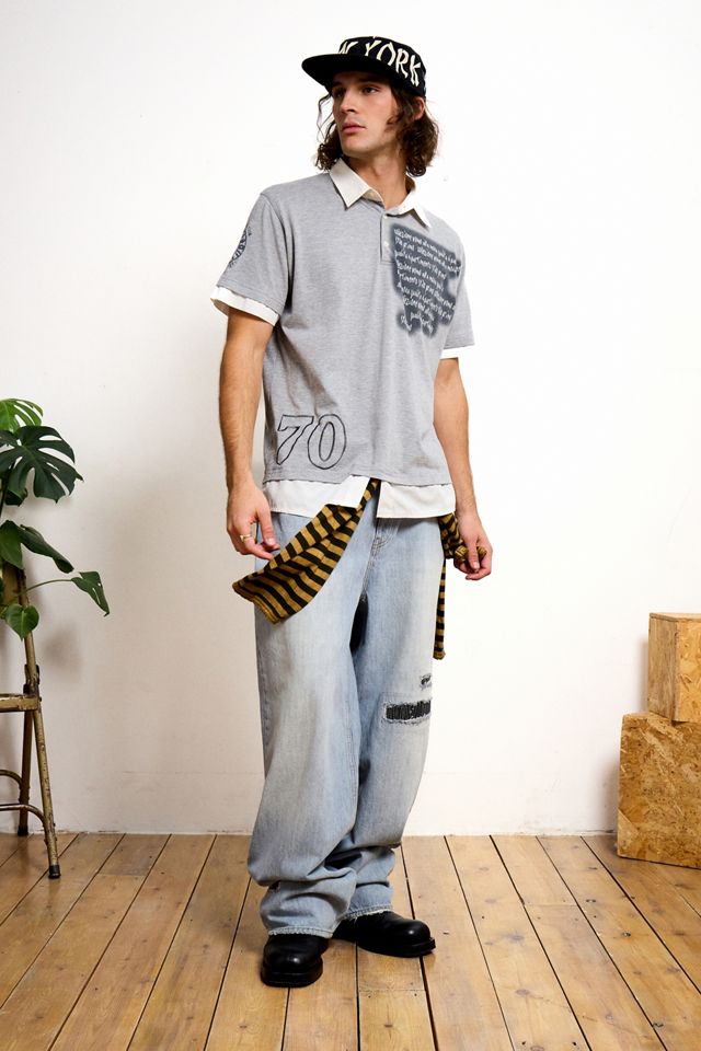 One-Of-A-Kind x Pixie Collective Clockhouse Double Layer Graphic Polo Shirt #1