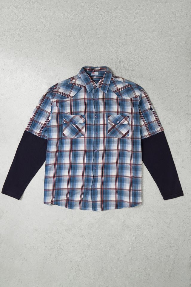 One-Of-A-Kind x Pixie Collective Double Layer Long Sleeve Check Shirt #2