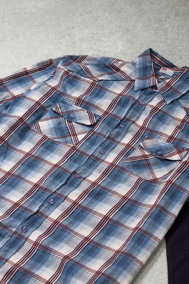 One-Of-A-Kind x Pixie Collective Double Layer Long Sleeve Check Shirt #3