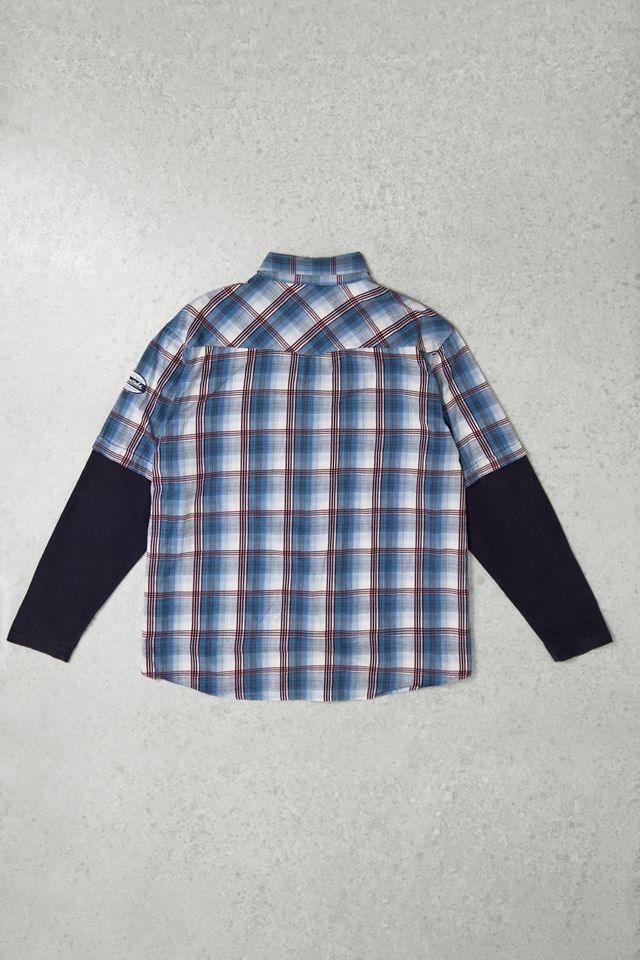 One-Of-A-Kind x Pixie Collective Double Layer Long Sleeve Check Shirt #4