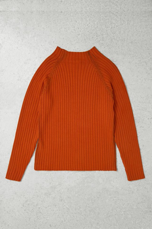 One-Of-A-Kind x Pixie Collective Red Ray Asymmetric Zip-Through Knit Jumper #4