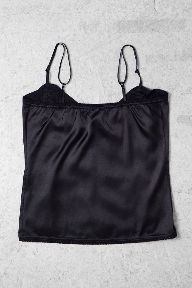 One-Of-A-Kind x Pixie Collective Fashion Label Black Satin Button-Down Cami #2