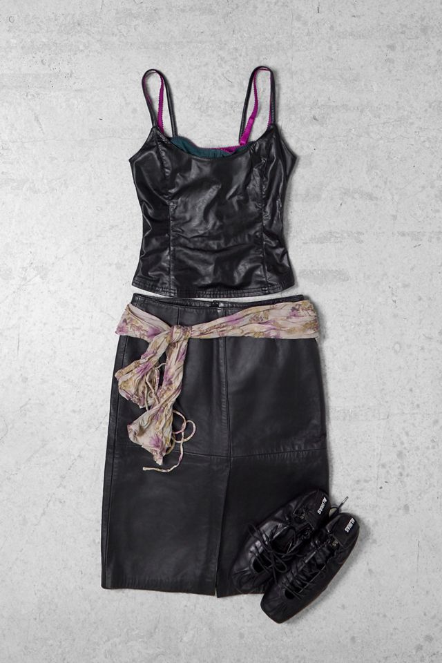 One-Of-A-Kind x Pixie Collective Des Anges Faux Leather Lace-Up Cami #3