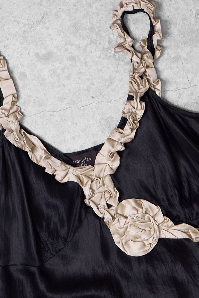 One-Of-A-Kind x Pixie Collective Principles Satin Ruffle Rose Cami #2