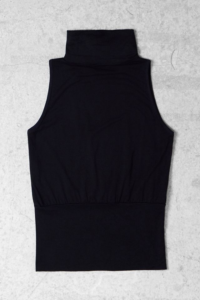 One-Of-A-Kind x Pixie Collective Jennyfer Black High Neck Mesh Graphic Top #2