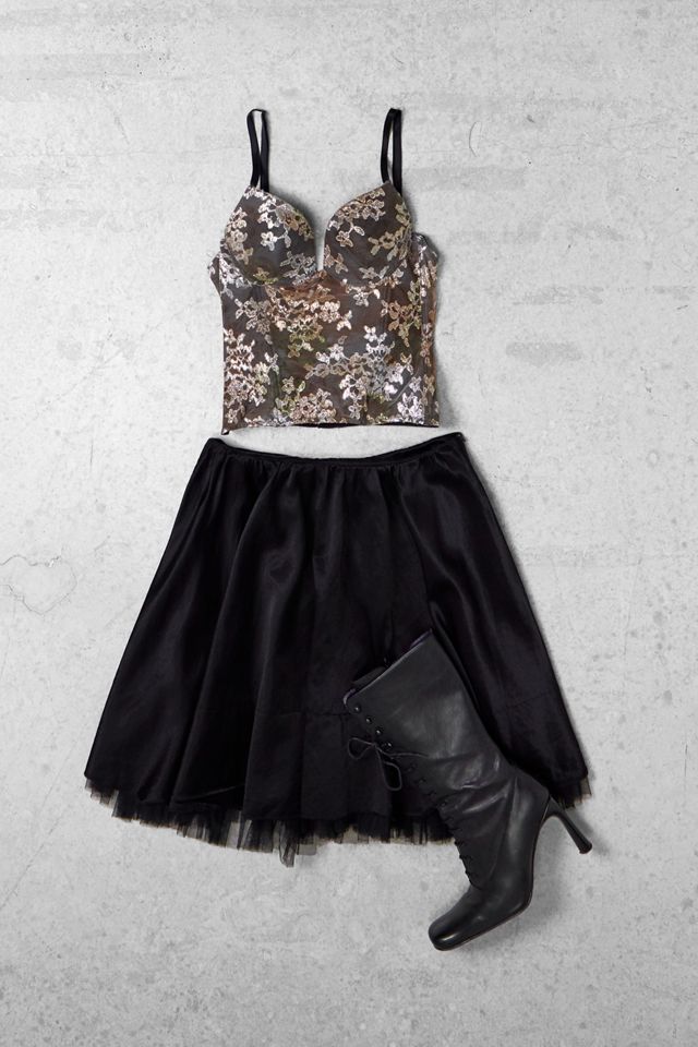 One-Of-A-Kind x Pixie Collective Seduction Valeria Martini Metallic Lace Corset Top #3