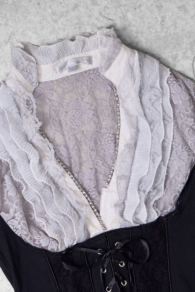 One-Of-A-Kind x Pixie Collective Luxe Collection Ruffle Lace Corset Top #1