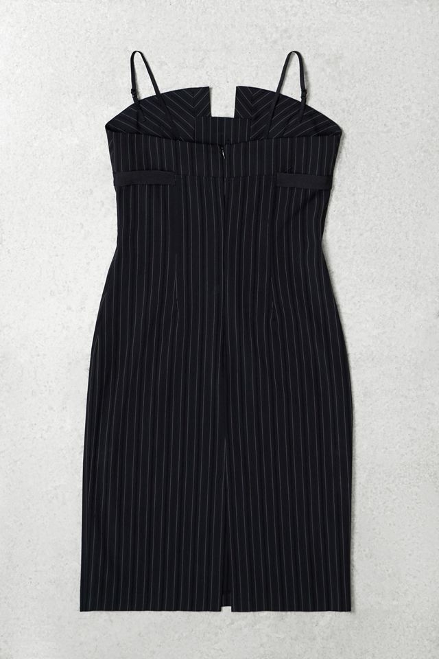 One-Of-A-Kind x Pixie Collective Du Una Pinstripe Midi Dress #2