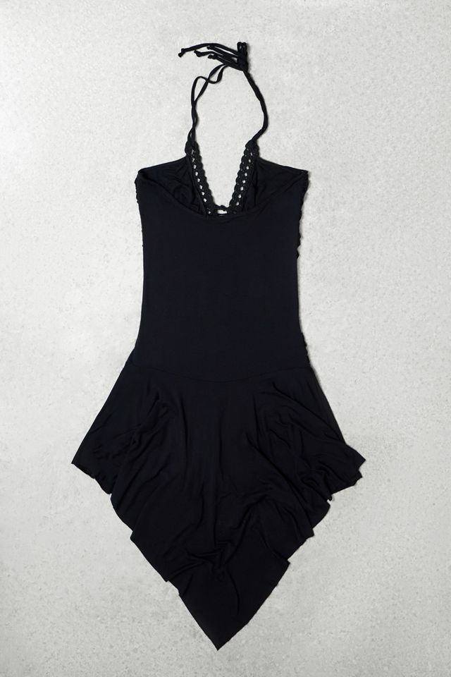 One-Of-A-Kind x Pixie Collective Mk One Gathered Bead Halter Mini Dress #2