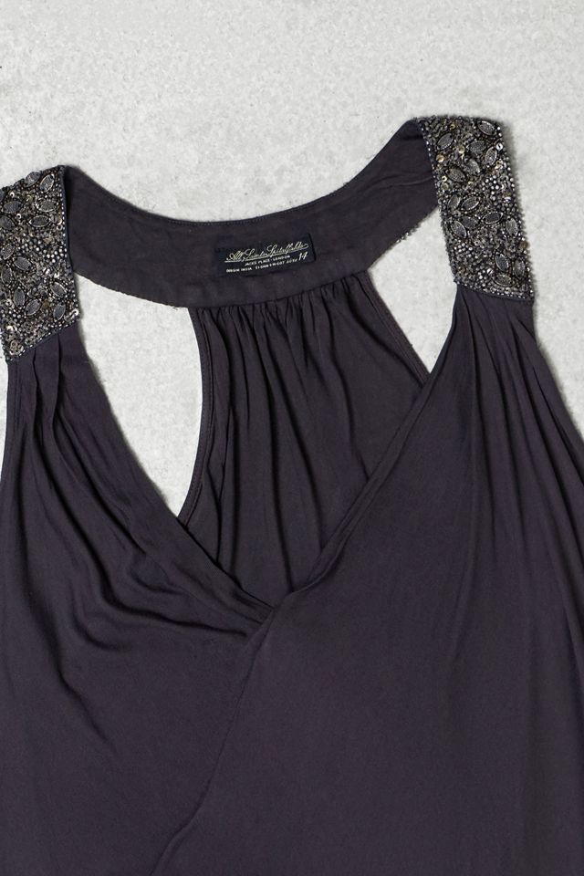 One-Of-A-Kind x Pixie Collective All Saints Beaded Asymmetric Wrap Dress #1