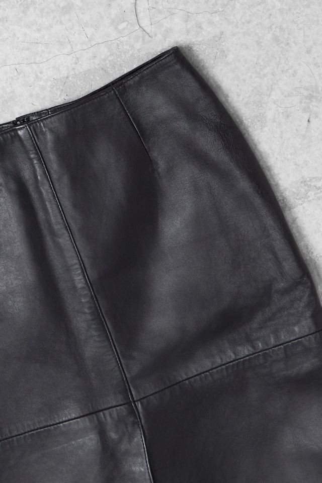 One-Of-A-Kind x Pixie Collective River Island Leather Midi Skirt #1