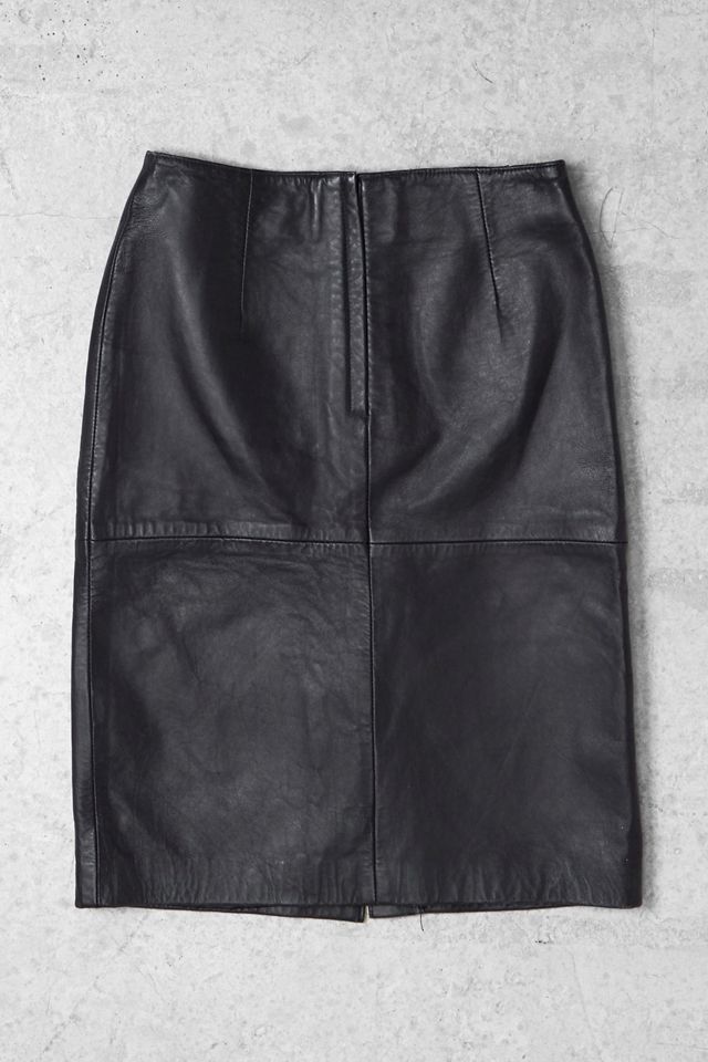 One-Of-A-Kind x Pixie Collective River Island Leather Midi Skirt #2