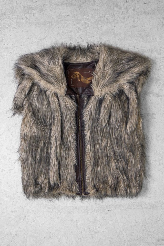 One-Of-A-Kind x Pixie Collective Trouble Two Reversible Faux Fur Gilet #1