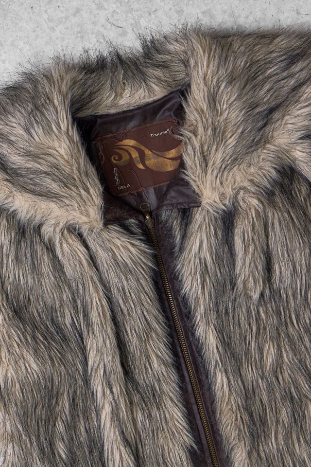One-Of-A-Kind x Pixie Collective Trouble Two Reversible Faux Fur Gilet #2
