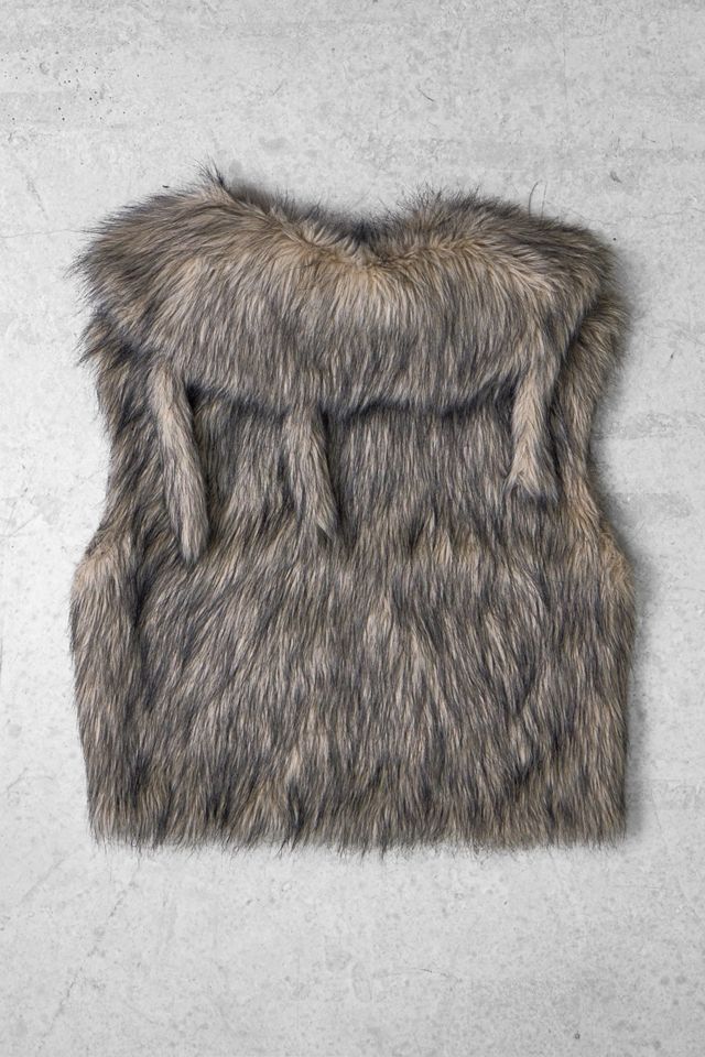 One-Of-A-Kind x Pixie Collective Trouble Two Reversible Faux Fur Gilet #3