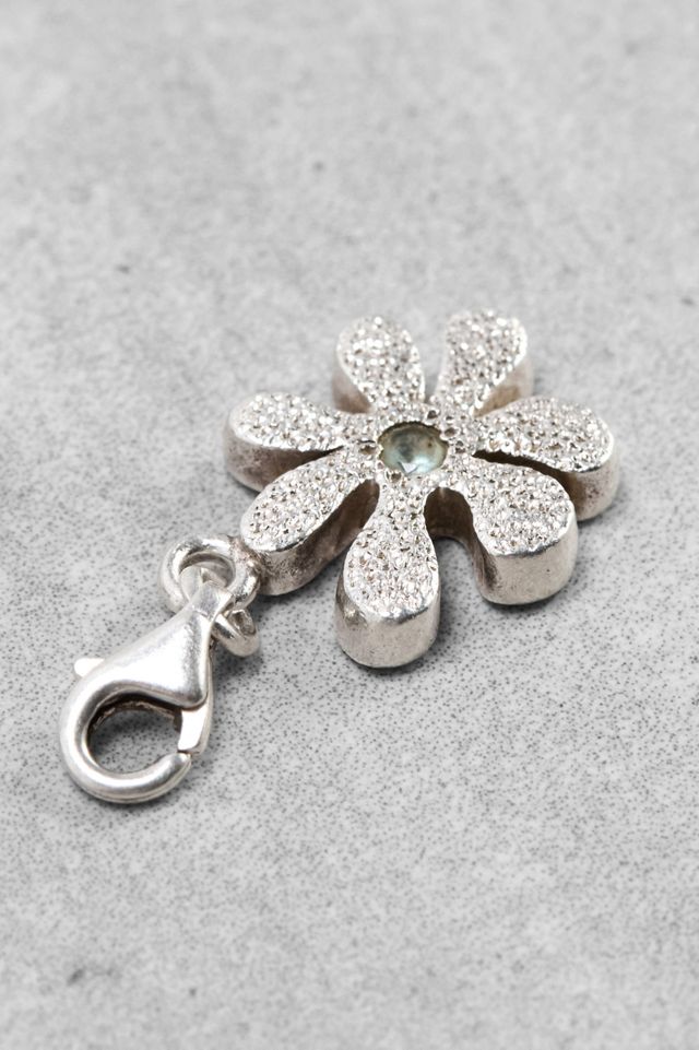 One-Of-A-Kind x Fifi's Closet Sterling Silver Cubic Zirconia Daisy Flower Lobster Clip Charm  #1