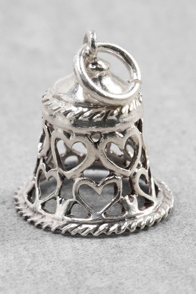 One-Of-A-Kind x Fifi's Closet Vintage Sterling Silver Filigree Love Heart Bell Charm  #1