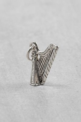 One-Of-A-Kind x Fifi's Closet Vintage Sterling Silver Antiqued Harp Charm
