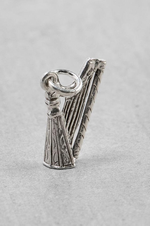 One-Of-A-Kind x Fifi's Closet Vintage Sterling Silver Antiqued Harp Charm #1