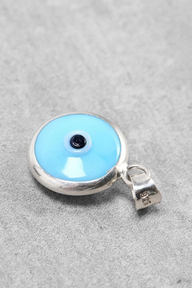 One-Of-A-Kind x Fifi's Closet Vintage Solid Silver Glass Lampwork Evil Eye Charm #1