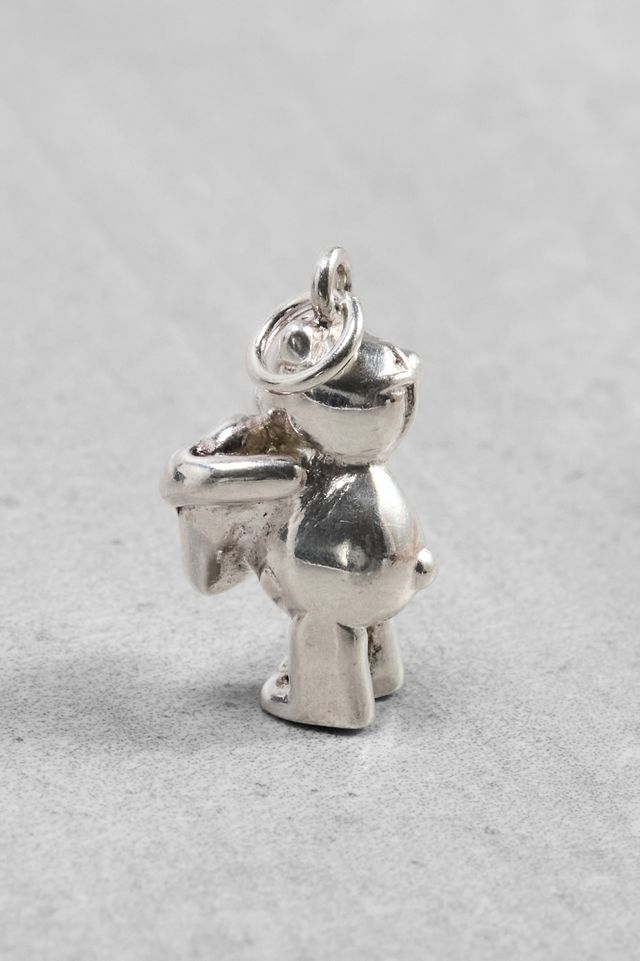 One-Of-A-Kind x Fifi's Closet Vintage Sterling Silver Enamel Heart Bear Charm  #1