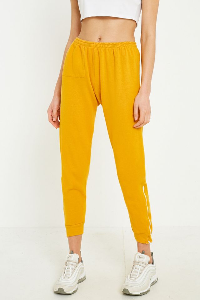 Urban Renewal Vintage Surplus Yellow Track Trousers #3