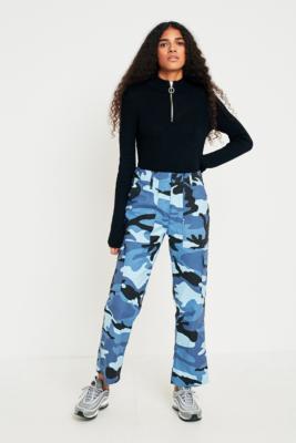 blue combat trousers women