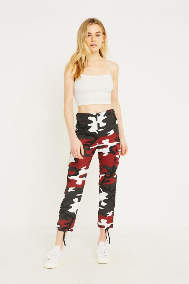 Urban Renewal Vintage Surplus – Camouflage-Hose in Rot #2
