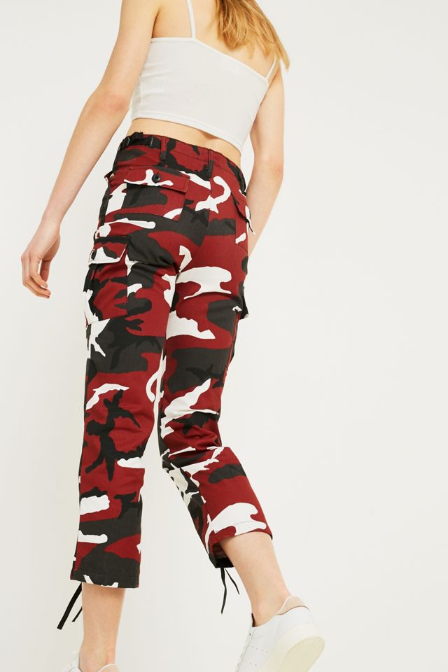 Urban Renewal Vintage Surplus – Camouflage-Hose in Rot #4