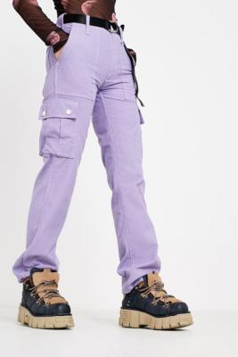 lilac combat trousers