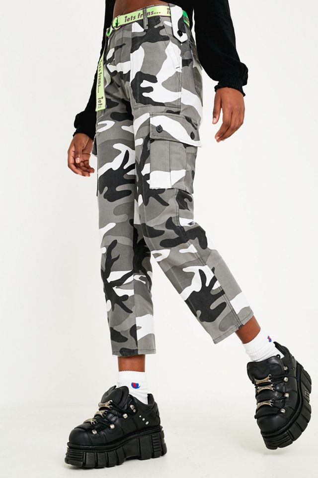 Urban Renewal Salvaged Deadstock Grey Camo Trousers #1