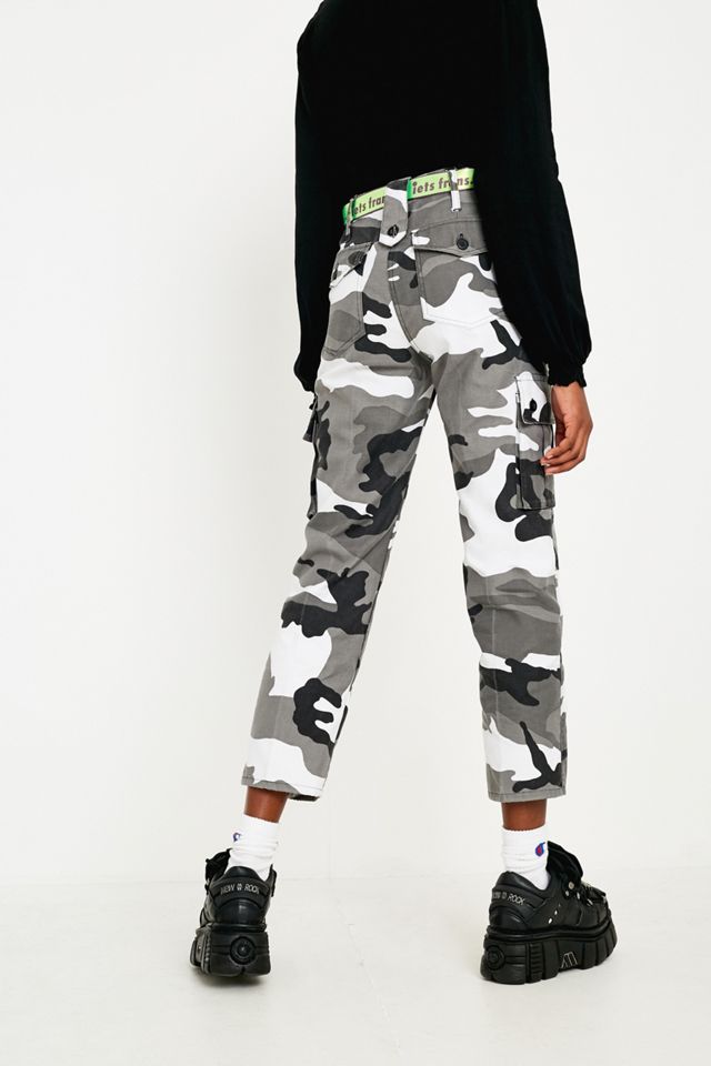 Urban Renewal Salvaged Deadstock Grey Camo Trousers #3