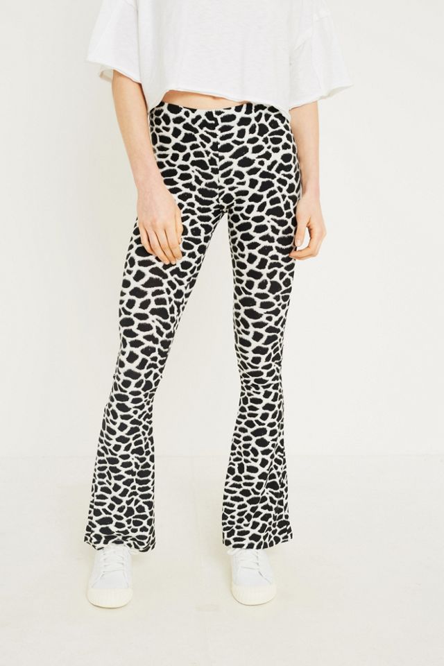 Urban Renewal Vintage Remnants Giraffe Print Mega Flare Trousers #1