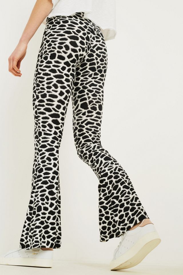Urban Renewal Vintage Remnants Giraffe Print Mega Flare Trousers #2