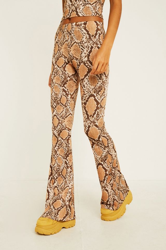 Urban Outfitters Archive Snake Print Mega Flare Trousers #2
