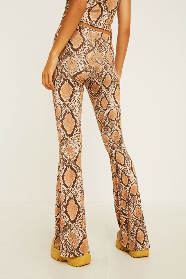 Urban Outfitters Archive Snake Print Mega Flare Trousers #5