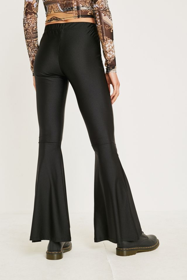Urban Renewal Vintage Remnants – Extrem ausgestellt Disco-Hose in Schwarz #4