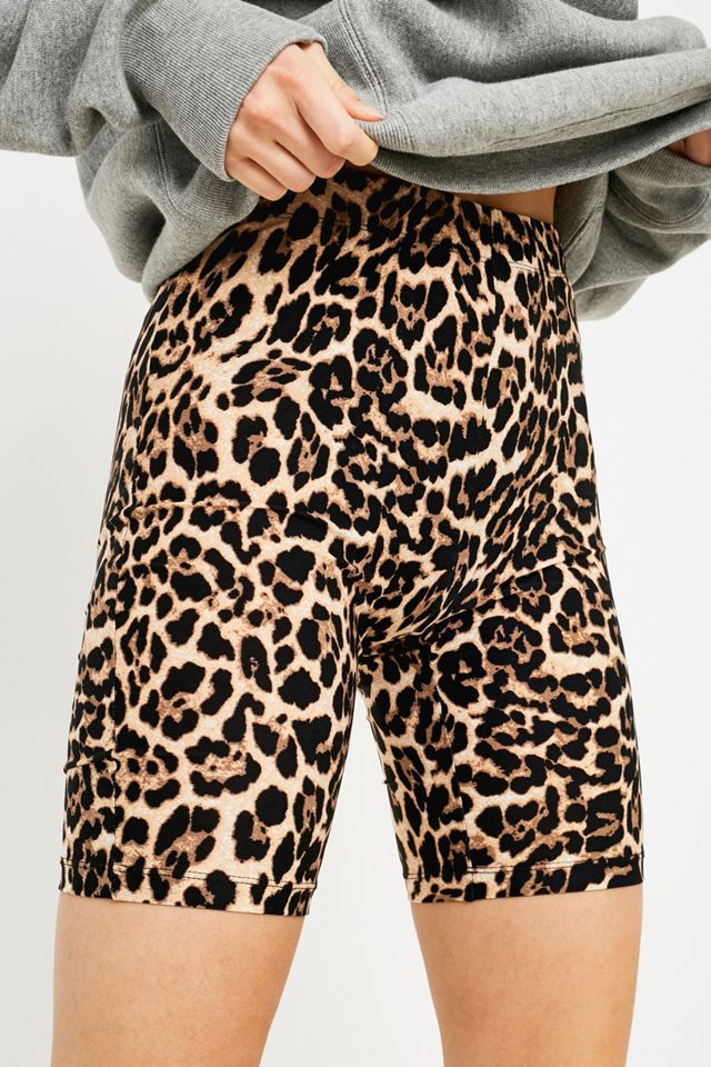 Urban Renewal Made From Remnants Leopard Cycling Shorts #2
