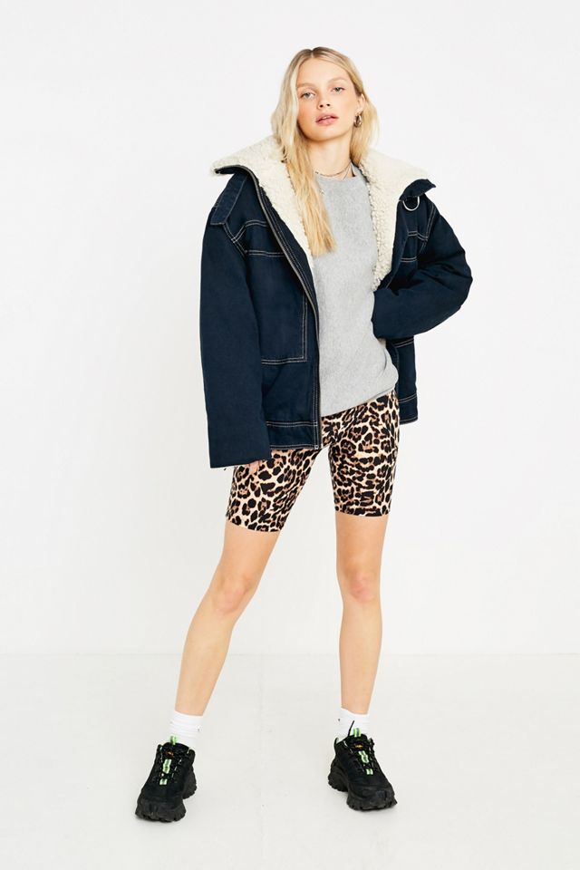 Urban Renewal Made From Remnants Leopard Cycling Shorts #3