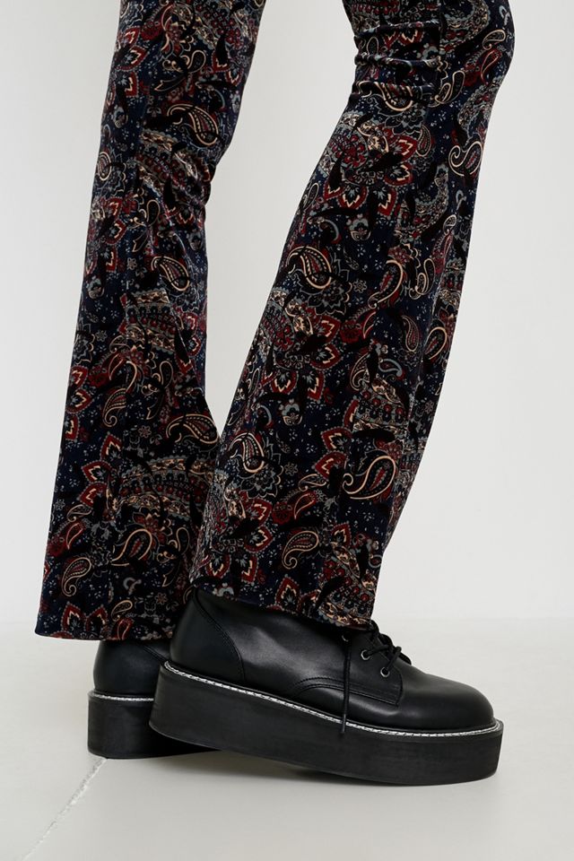 Urban Outfitters Archive - Pantalon évasé en velours imprimé cachemire #3