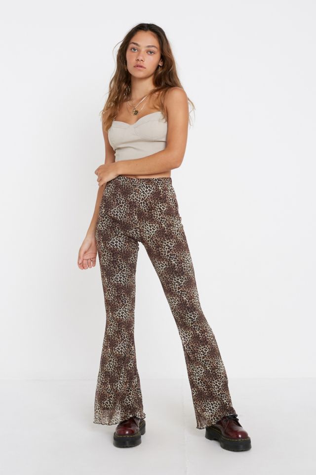 Urban outfitters hot sale leopard trousers